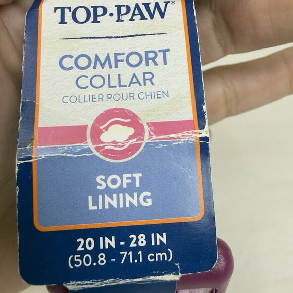 Top Paw XL Dog Collar, Pink and Purple Leopard Print, Adjustable and Durable - Picture 5 of 8